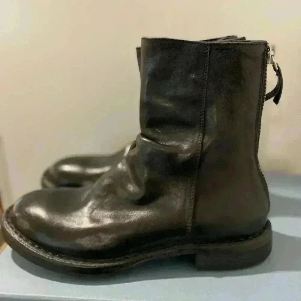 MOMA, Tronchetto black Boot, size 36.5 (US 6)